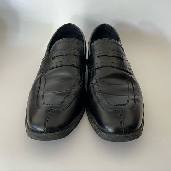 Cole Haan Grand OS Signature Men\'s Black Split Toe Penny Loafers Dress Shoe 10.5 main image 7